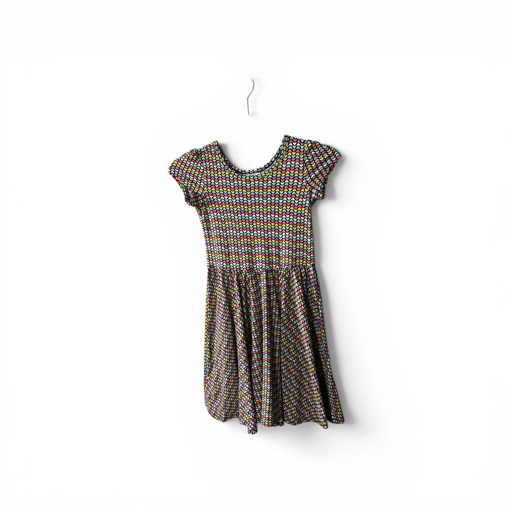 Dot Dot Smile Hearts Print Girls Twirl Dress Casual Spring Summer Sz 7